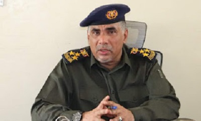 العميد مطيع المنهالي يدين ويستنكر العمل الإرهابي بميناء الضبة ويؤكد أنه على أهبة الاستعداد القتالي والتصدي لمفخخات المليشيات الحوثية