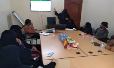 الاجتماع الأول لأعضاء Together for her مشروع شبكة معا لأجلها