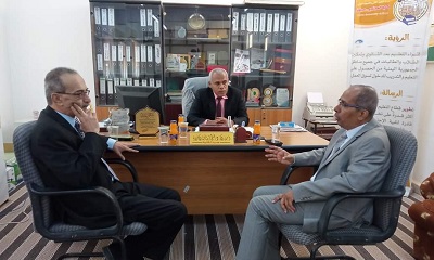 خبير أول المكتب الفني لمعهد التخطيط العربي بالكويت في زيارة لكلية المجتمع سيئون 