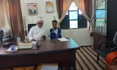 مدير عام مديرية رماه يستقبل فريق المسح الميداني DTM التابع لمنظمة الهجرة الدولية