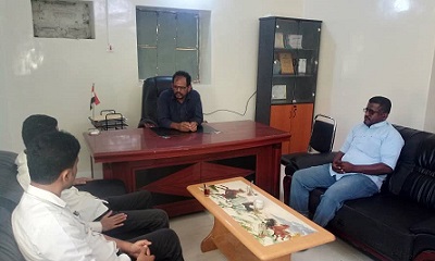 مدير عام مديرية رخية يلتقي وفد مؤسسة التنمية الصحية