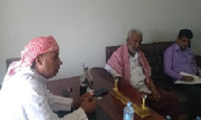 الاستاذ أنيس السماحي يستقبل وفد صندوق رعاية وتأهيل المعاقين بعدن والأمين العام لمجلس تنسيق جمعيات ذوي الاعاقة بالوادي والصحراء