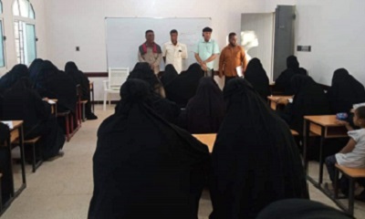 تدشين امتحانات نهاية الفصل الأول للعام الدراسي 2023/2022م بمراكز وصفوف محو الأمية بالقطن