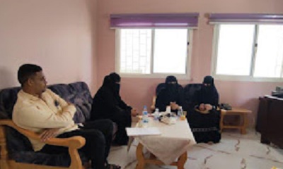 مبادرة ساعد للتنمية المستدامة تقوم بزيارة اللجنة الوطنية للمرأة بساحل حضرموت