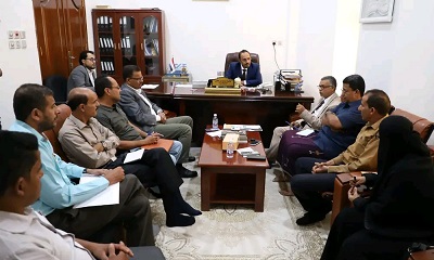محافظ حضرموت يلتقي رئيس وأعضاء نقابة هيئة التدريس ومساعديهم بجامعة حضرموت
