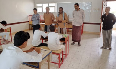 بانخر وباعارمة يدشنان إمتحانات الفصل الأول للعام الدراسي 2022 - 2023م بمدارس دوعن 