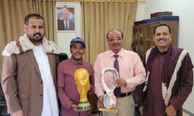 الوكيل التميمي يشيد بابداعات الرسام التشكيلي يعقوب هبشان