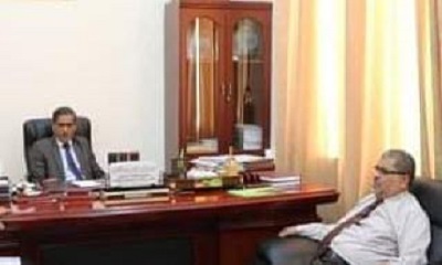 النائب البحسني يطمئن على صحة رئيس جامعة حضرموت الأستاذ الدكتور محمد خنبش