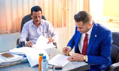 توقيع اتفاقيات لتنفيذ بناء وتجهيز وحدتين صحية وتوريد وتركيب وتشغيل منظومة الطاقة الشمسية لعشرة مرافق صحية بحضرموت الوادي بين مكتب وزارة الصحة والعون المباشر مكتب اليمن