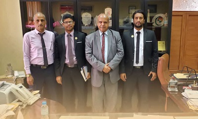 مناقشة سبل التعاون المشترك بين كلية الهندسة بجامعة عدن ونقابة المهندسين اليمنيين بحضرموت