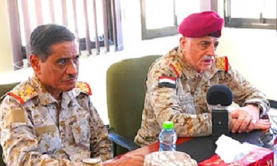 البحسني يوجه الأجهزة العسكرية والأمنية بوادي حضرموت بتعقب مرتكبي الحادث الإرهابي في قطاع الرويك