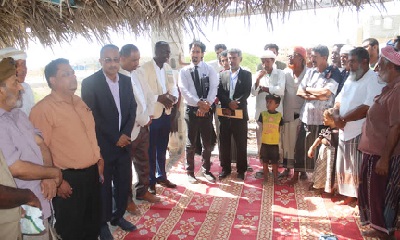 الوكيل بارزيق و الجمحي يدشنان فعاليات النشاط الايصالي المرحلة السادسة بمديريات حضرموت الساحل بمنطقة فلك بالمكلا