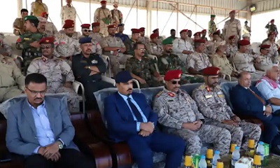 محافظ حضرموت رئيس اللجنة الأمنية يدشن المرحلة الأولى للعام التدريبي 2023 بالمنطقة العسكرية الثانية