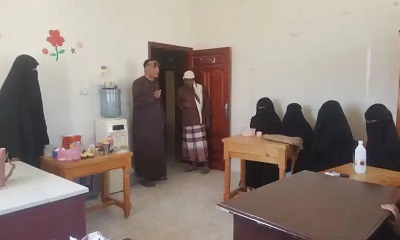 ‏رئيس جمعية رعاية وتأهيل المكفوفين بوادي حضرموت يدشن دورة صناعة الصابونيات ‏للكفيفات