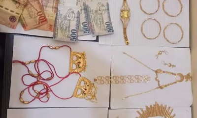 القبض على شخص قام بسرقة ذهب ومبلغ مالي يقدر بـ 20مليون ريال يمني من قبل شرطة مركز باعبود بالمكلا