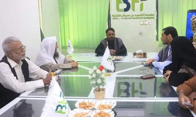 خلال زيارته .. الشيخ عمرو بن حبريش يشيد بتدخلات مؤسسة بن حبريش للتنمية في قطاعات متعددة