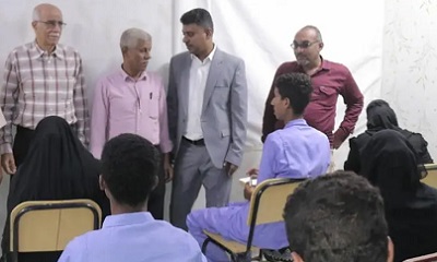 شعبة معاهد التعليم الفني بالشحر تدشين الامتحانات الفصلية بمؤسسة رؤى الشبابية التنموية