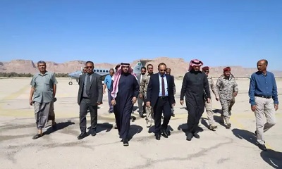محافظ حضرموت يستقبل وفدًا من قيادة القوات المشتركة لتحالف دعم الشرعية في اليمن بقيادة المملكة العربية السعودية