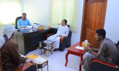 مدير مؤسسة التواصل ‏للتنمية الإنسانية مكتب محافظة حضرموت يلتقي رئيس جمعية رعاية وتأهيل المكفوفين بوادي حضرموت