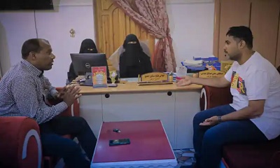 الأستاذ هاشم العيدروس في زيارة لمركز الأمل لذوي الاعاقة الذهنية بمديرية تريم