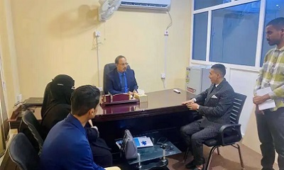 محافظ محافظة حضرموت يلتقي نائب رئيس برلمان الشباب
