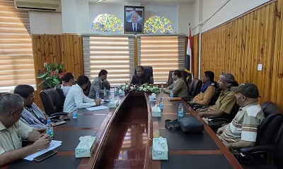 مناقشة تأمين إحتياجات وادي حضرموت من الغاز المنزلي