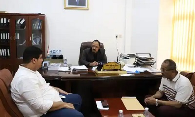 محافظ حضرموت يبحث آلية تحسين وتطوير مدينة المكلا