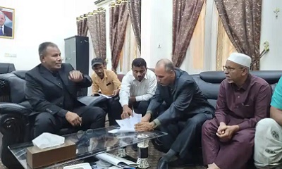 إجراء دور الاستلام والتسليم بين مدير عام المؤسسة المحلية للمياه والصرف الصحي بوادي السابق والمدير الجديد