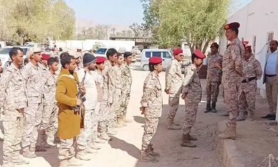 أركان حرب المنطقة العسكرية الاولى بن حطيان يقوم بزيارات لكتائب قيادة المنطقة