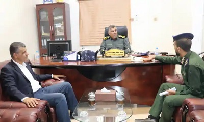 العميد المنهالي يناقش مع مديري عام وأمن غيل باوزير سبل تعزيز الحالة الأمنية بالمديرية