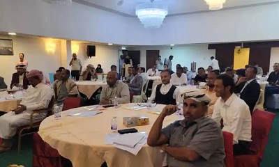 الأمين العام للمجلس المحلي بحضرموت يدشن ورشة العمل حول عمل تعزيز الإنذار المبكر والتنبؤ باليمن