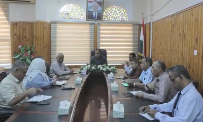 الوكيل العامري يبحث تدخلات منظمة سول وسبل تقييم احتياجات القطاعات الخدمية في مديريات الوادي والصحراء