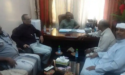 وفد من رئاسة حاضرة حضرموت وكنده بحضرموت فى زيارة مدير عام مكتب وزارة الشئون الاجتماعية بالوادى والصحراء