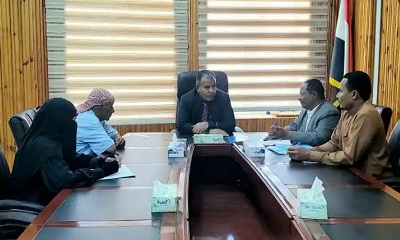 الوكيل العامري يطلع على أعمال وخطط إتحاد نقابات عمال وادي وصحراء حضرموت