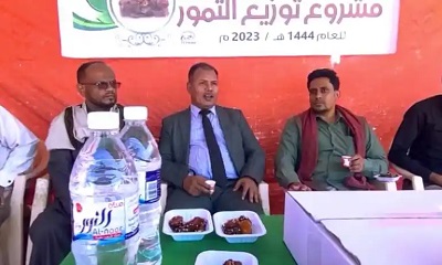 الوكيل العامري يدشن مشروع توزيع اكثر من 45 الف كرتون من التمور لمؤسسة الخير للتنمية