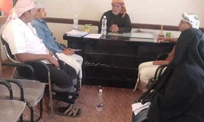 مدير عام مديرية رماة يقوم بزيارة لعدد من مدارس المديرية ويلتقي باداراتها