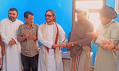 مدير عام مديرية القف الصحراوية يكرم المهندس نبيل عوض علي المدير الفني للمديريات الصحراوية