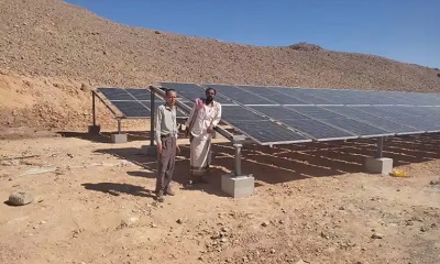استكمال مشروع الطاقة الشمسية للبئر رقم 1بحقل موشح بشبام