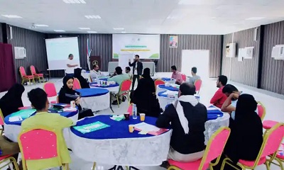 مؤسسة المعرفة للتنمية تنظم دورة تدريبية حول تطبيقات القانون الدولي الإنساني وقانون حقوق الإنسان بالمكلا
