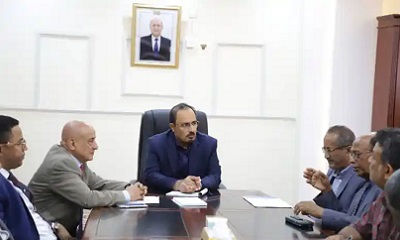 محافظ حضرموت يلتقي لجنة وزارة النقل الخاصة بتوسعة ميناء المكلا