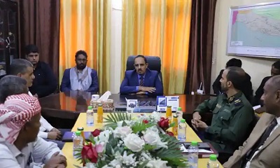 محافظ حضرموت يترأس اجتماعًا للمكتب التنفيذي بمديرية غيل باوزير