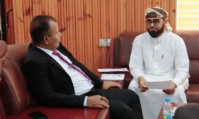 الوكيل العامري يطلع على زيادة إعانات القائمين على المساجد و التقرير السنوي لمكتب وزارة الأوقاف بوادي حضرموت