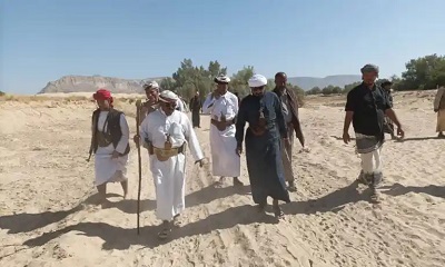 مدير عام شبام يتدخل في نزاع قبلي في منطقة شقية بمديرية شبام