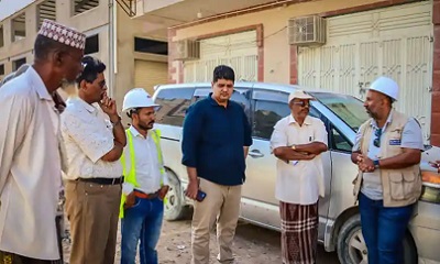 المهندس العمري والعميد بايعشوت يتفقدون سير أعمال الصيانة والتأهيل بمنطقة الشرج