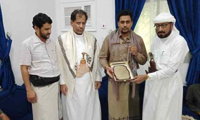 مدير عام شبام يكرم المدير العام السابق للمديرية