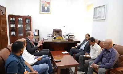 محافظ حضرموت يبحث مع الـ GTZ سير تنفيذ برنامج تعزيز الصمود لدعم القطاعين السمكي والزراعي