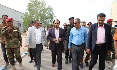 محافظ حضرموت يتفقد سير العمل في إعادة تأهيل مولدات محطة الريان ويشدد على الالتزام بالبرنامج الزمني