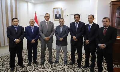 وكيل حضرموت للشؤون المالية والإدارية يلتقي سفير جمهورية اندونيسيا غير المقيم لدى بلادنا