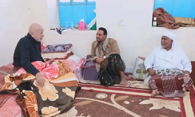 النائب الأول لرئيس مؤتمر حضرموت الجامع والأمين العام يزوران اللواء عويضان للاطمئنان عليه