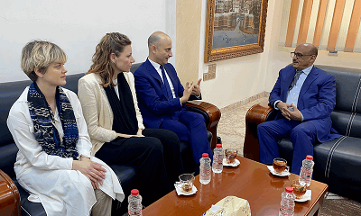 محافظ البنك المركزي يبحث أوجه التعاون المشترك مع السفير الفرنسي